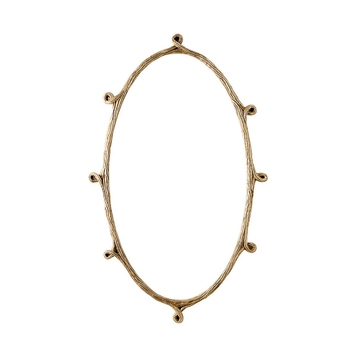 Porta Romana Jolly Mirror in Antiqued Gold