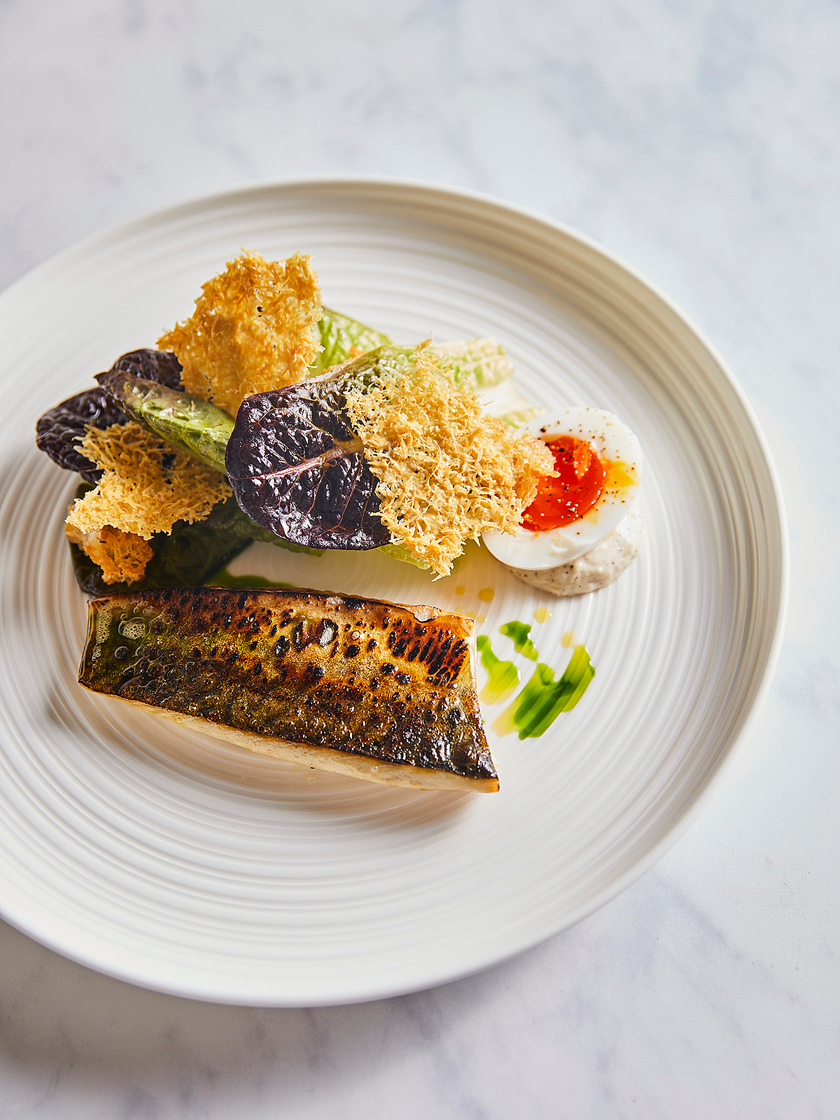 Charred mackerel, on the menu at Design restaurant by Social Pantry