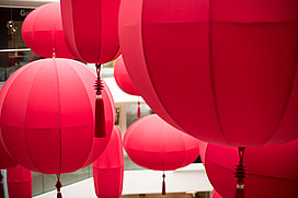 East Meets West - red lanterns at DCCH