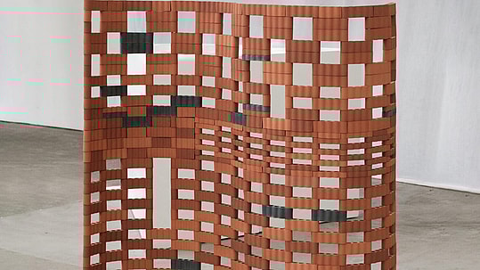 Ceramic room divider by Elliott Denny