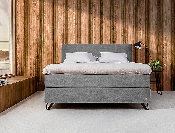 'Superior Continental' bed and 'Fenix' headboard, Jensen Beds