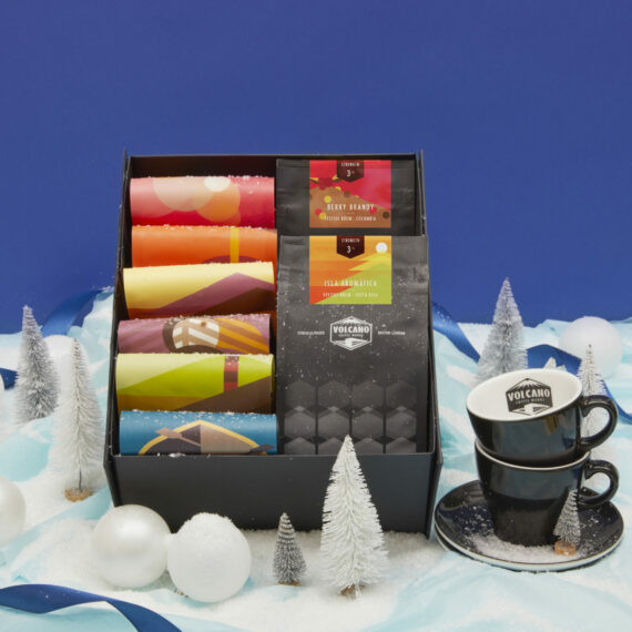 Coffee Bundle with 2 Cup & Saucers Gift Box_volcanocoffeeworks