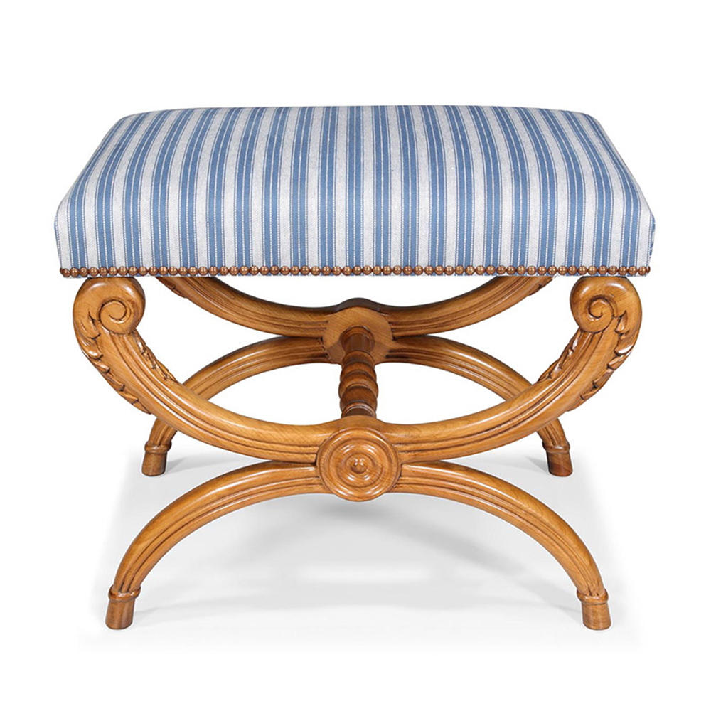 'Zermatt' stool, French cherrywood, Oficina Inglesa Furniture