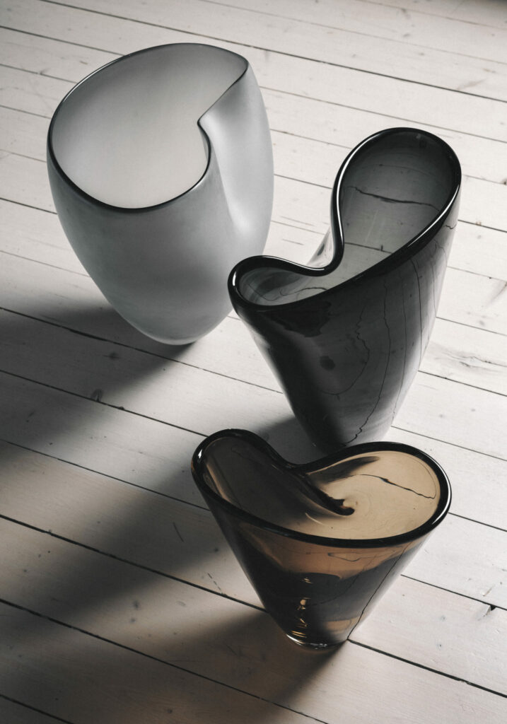 'Fold' vases, Hadeland Glassverk