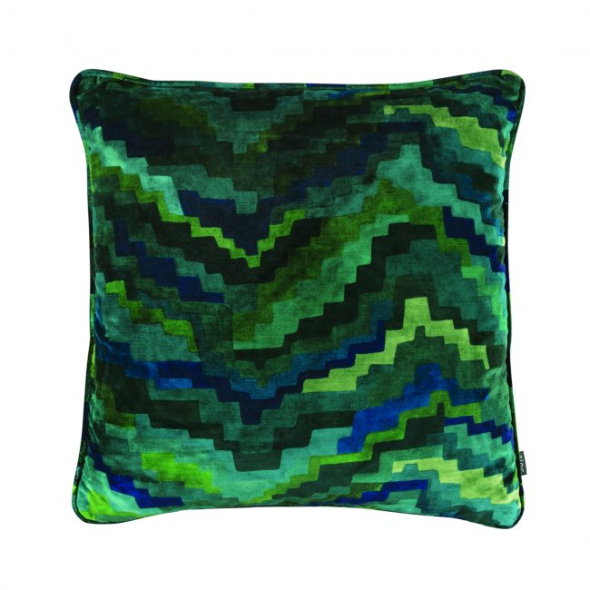 'Falconetto' cushion, calypso, by Zinc Textile at Romo
